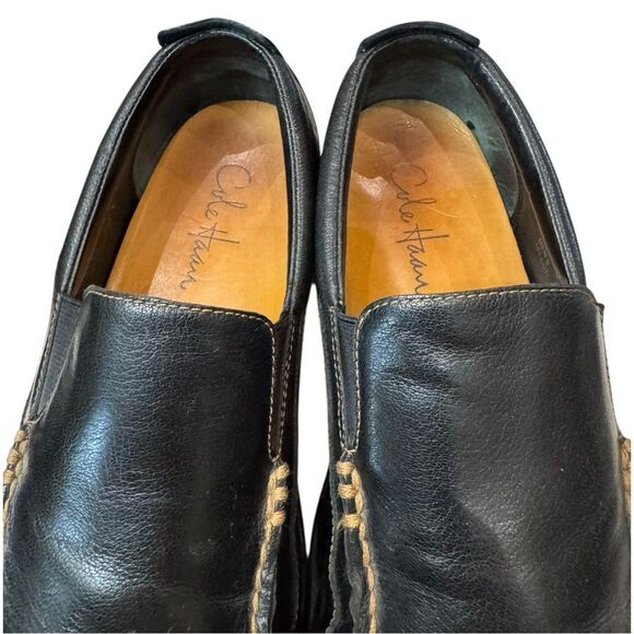 Cole Haan Men\'s C03557 Tucker Dark Brown Venetian Leather Slip-on Loafers 10